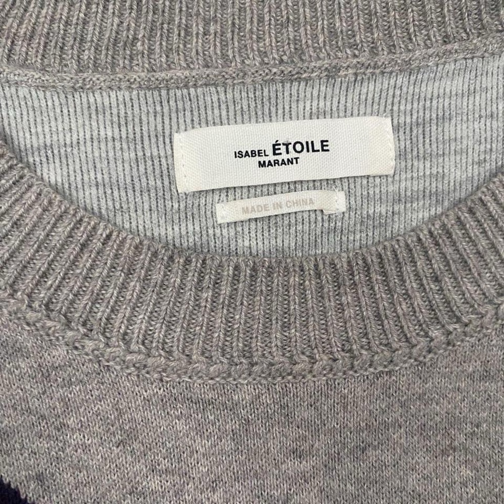 Isabel Marant Gray and Purple Star Sweater - Picture 5 of 5